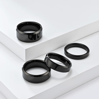 Bague en carbure de tungstène plaqué or 18 carats, finition polie, anti-ternissement, étanche, tendance pour homme, 2mm 4mm 6mm 8mm