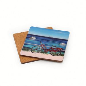 Personalised <b>Table</b> Custom Printing Logo Coffee Tea Beer Mug Cup Sublimation Cork Coaster <b>Car</b> MDF Wooden Coasters for Drinks - Product Image 2