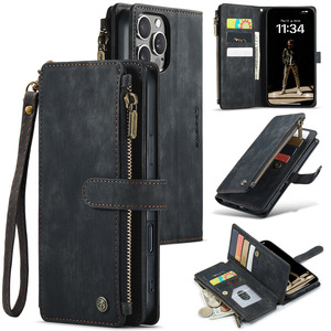 Caseme 030ซีรีส์เคสหนัง PU อเนกประสงค์แบบมีที่ใส่บัตรสำหรับ iPhone 16 Pro Max & 16 Pro A-782โทรศัพท์มือถือ - Product Image 5