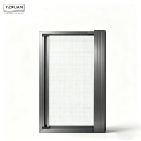 Porte moustiquaire moderne en alliage d'aluminium de haute qualité, haute transparence, avec verrou de sécurité amovible, pour salon et hôtel ; Multiples utilisations