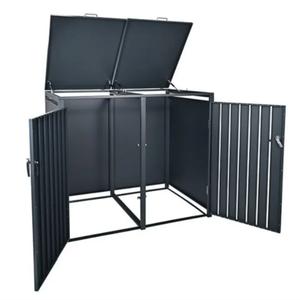 Lưu Trữ Nhà Thép Không Gỉ Vườn Thùng Rác Bin Mở Top Cấu Trúc Wheelie Bin Với Ốp Hộp Lưu Trữ Nhà Thùng Rác Có Thể - Product Image 5