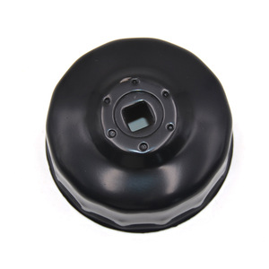 Outil de démontage du bouchon du filtre à huile automobile, clé à douille de 76mm pour Bmw Audi, plastique noir - Product Image 1