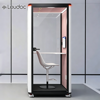 Dr. Cabine téléphonique insonorisée pour bureau, cabine de travail acoustique individuelle, boîte de silence portable STC 40dB+ pour espace de coworking, hôtel, entrepôt