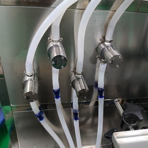 Ensacheuse pneumatique automatique à 4 têtes à engrenages pour sacs en verre, pour miel, épices, huile, <span class=keywords><strong>eau</strong></span>, liquides, sauces, pâtes, savon, détergent, shampoing, crème - Product Image 6