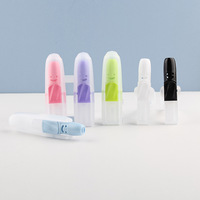 Double mini lanière colorée personnalisée bâton d'inhalateur nasal en forme de cylindre respirant capuchon de couronne nettoyant hydratant en plastique PP