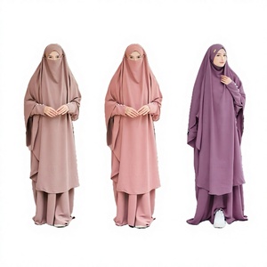 Abaya élégante pour le Hajj et l'Omrouhad, magnifique ensemble d'Abaya MEDINA - Product Image 1