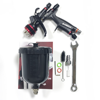 Pistola de Pulverización de Pintura y Barniz Neumática DEVIDISS AD-60, Alta Atomización, Baja Presión, Alimentación por Gravedad de 1.3 mm