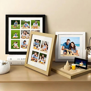 Marco de fotos de madera Marco de fotos de <span class=keywords><strong>MDF</strong></span> moderno para pantalla de pared y Mesa 5x7 8x10 11x14 pulgadas Marco de fotos de madera - Product Image 2