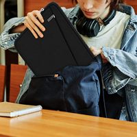 Housse pour ordinateur portable en néoprène pour MacBook, grande capacité, étui vertical décontracté avec poche, design léger