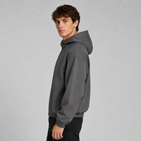Hoodie Kustom Hangat dengan Ritsleting, Model Retro untuk Pria