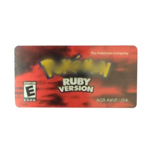 สติกเกอร์ตลับเกม FireRed LeafGreen Ruby Emerald Sapphire สำหรับเครื่องเกม GBA Gameboy Advance - Product Image 5