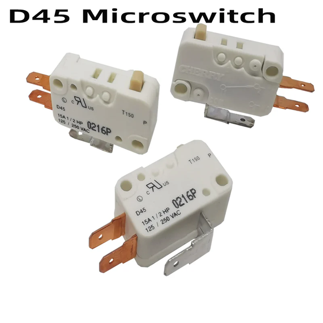 1uds D45 Microswitch CHERRY micro switch coin for joystick push button Limit switch 15A 250VAC T150P