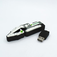 DZ-001Custom truk karet pvc berbentuk u disk dengan logo 8gb 16gb 32gb sekop bagus usb flash drive