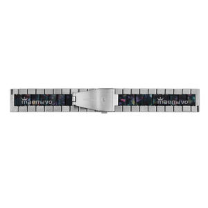 Solid 316L Stainless Steel Luxury <b>Watch</b> Strap with Butterfly Clasp Elastic 20mm Size Replacement Band for for <b>Watch</b> - Product Image 2