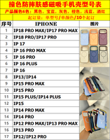 Coque de téléphone antichoc de style Ins en TPU+PC avec charge magnétique sans fil 6 couleurs de luxe pour iPhone 18 Pro Max