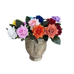 Fleurs artificielles Meiyu Craft, roses en soie, haute simulation, décorations de mariage, accessoires pour la Saint-Valentin, décoration de la maison, bouquets - Product Image 5