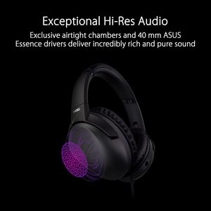 Casque de jeu filaire ROG Strix Go Core avec transducteur dynamique, en plastique, 3,5 mm, circum-auriculaire, noir, pour PC, Mac, Nintendo – Vente en gros - Product Image 4