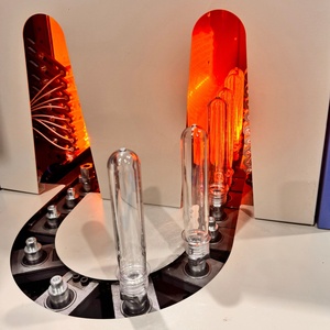 Máquina Sopladora de Botellas PET Semiautomática de 2 Cavidades, Duradera, para Botellas de Agua y Bebidas de 100 ml a 2 Litros - Product Image 5