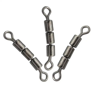 Accessoires de pêche de haute qualité : Connecteur en laiton, Chaîne à 3 barils, Émerillons de pêche haute vitesse - Product Image 1