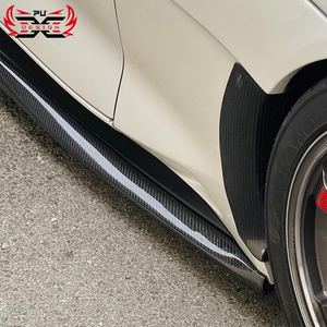 Jupes latérales en fibre de carbone style PU pour <span class=keywords><strong>Supra</strong></span> A90 A91 <span class=keywords><strong>MK5</strong></span>, amélioration du pare-chocs, kit carrosserie style VRS, vente directe usine, haute qualité - Product Image 5
