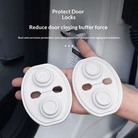 Protection de serrure de porte de voiture en silicone, anti-bruit et amortissante, ajustement universel, vente en gros