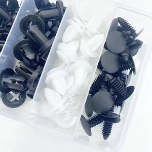 100 pièces de <span class=keywords><strong>clips</strong></span> de fixation automobiles mixtes, retenues à pousser pour carrosserie, rivets en <span class=keywords><strong>plastique</strong></span> à surface lisse, pour pare-chocs et garnitures de porte - Product Image 6