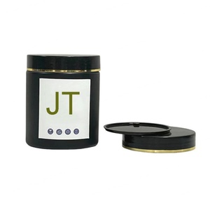 6oz 10oz 8 oz 12oz Empty Frosted Black Matte Body Scrub Butter Containers <b>Plastic</b> <b>Jars</b> With Lid for Beauty Products - Product Image 5