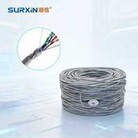 Câble Ethernet LAN UTP FTP SFTP 305M 1000ft en rouleau, gaine PVC CCA, Cat5e Cat6 Cat6a