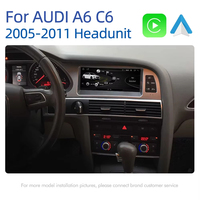 Radio Reproductor Android Auto de 8.8/10.25/12.3 Pulgadas con CarPlay para Audi A4/A5/A6/Q7, Navegación GPS, DSP Estéreo, para el Tablero, 1 Año de Garantía, Negro