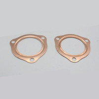 Joints de collecteur d'échappement en cuivre réutilisables de 2 1/2 "pour SBC BBC 302 350 454 2.5"