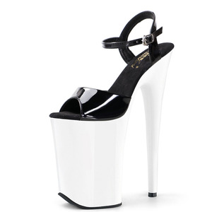Sandalias de Plataforma <span class=keywords><strong>con</strong></span> Tacón Fino y Punta Abierta, Estilo Gótico, Color Blanco, 23 cm, para Bailarinas Exóticas, Discoteca, Pole Dance - Product Image 1