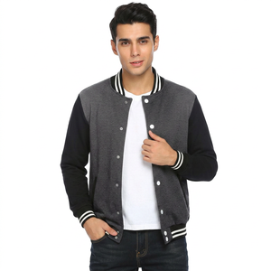 Chaquetas Varsity Personalizadas con Logotipo Bordado en Chenille y Mangas de Cuero, Precio Bajo al por Mayor, Chaqueta de Béisbol de Manga Larga para Hombre - Product Image 1