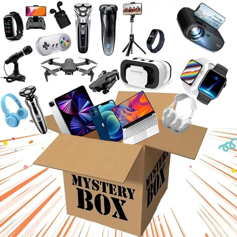 3c Electronic Products Mystery Gift Box Has A Chance To Open: Smart Watch Wireless Earphones Cameras Drones More Gifts