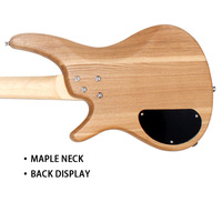 Gitar bass elektrik berkualitas tinggi dengan 4 senar, terbuat dari kayu maple untuk gitar bass, gitar kelas profesional.