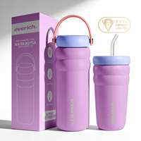 Bouteille d'eau en acier inoxydable en forme de nuage de 18 oz et 24 oz avec poignée, best-seller ODM/OEM sur les marchés européens et asiatiques