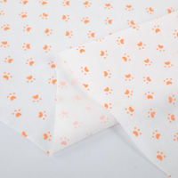 Motif de patte d'animal familier imprimé personnalisé Spunlace tissu non tissé résistant à l'usure respirant et ignifuge