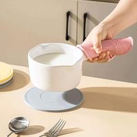 Sous-verre en silicone pour tasse à thé, tapis de table, tapis isolant thermique pour table à manger, flexible et indéformable, isolant contre les hautes températures