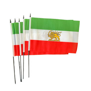 カスタム・フグイド高品質人気商品 <span class=keywords><strong>3</strong></span>×5フィート 100Dポリエステル防水 フライングスタイル イランライオン旗 バナー アルミ製 - Product Image 2