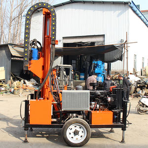 100m 200m 깊이 휴대용 디젤 유압식 시추공 수중 시추기 바퀴형 유압 디젤 우물 시추기 - Product Image 6