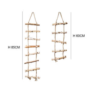 Cuerda de cáñamo Retro, abedul blanco, <span class=keywords><strong>escalera</strong></span> pequeña, decoración de pared para casa de invitados, fondo colgante, decoración de pared - Product Image 6