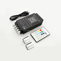Kit de feux de toit Starlight 26W, étoile filante, ultra-mince, double ports, moteur LED 16W, contrôle RF par application pour voitures, camions, SUV