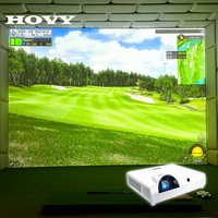 Simulateur de golf d'intérieur HOVY P6 Chine avec caméra 4K, projecteur, autofocus et entraînement à domicile