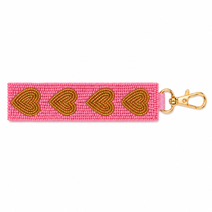 Sstringz Handmade Beaded Heart Keychain Lightweight Cute Charm <b>Key</b> <b>Ring</b> for School <b>Bags</b> Travel <b>Bags</b> and Everyday Use - Product Image 2