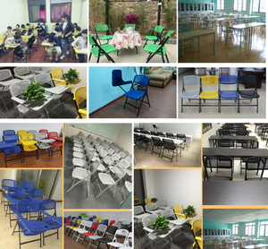 Silla de entrenamiento ejecutiva moderna, malla transpirable, cuero, plegable, diseño ergonómico de acero PP, muebles de oficina fabricados en <span class=keywords><strong>China</strong></span> - Product Image 6