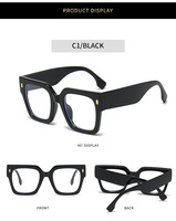 2024 nuevas gafas ópticas gafas de lectura cuadradas clásicas de gran tamaño marcos de gafas anti luz azul para mujeres y hombres