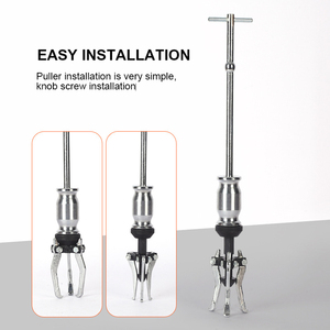 3-Jaw Inner/Outer Bearing <b>Puller</b> Set, Heavy Duty Slide Hammer <b>Puller</b> Kit for Automotive Bearing Removal - Product Image 3