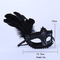 Masque créatif personnalisé en dentelle et plumes, masque à plumes, masque de fête européen et américain, fabriqué en Chine, vente directe d'usine