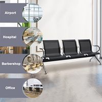 Chaises d'attente en gros pour aéroports, salons, bureaux, banques, salles d'attente d'hôpitaux, chaises de réception, Sillas De Espera