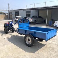 Traktor diesel Mini 8hp 10hp 15hp 18hp 22hp 2 roda traktor berjalan dengan pembelian dan penyuling putar dengan tempat duduk