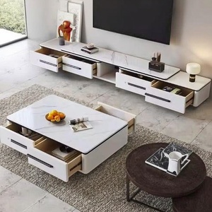 Moderner Marmor-Couch tisch mit <span class=keywords><strong>TV</strong></span>-Ständer und Tisch für zeitgenössische Wohnkultur - Product Image 1